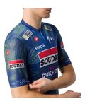 CASTELLI Rövid ujjú kerékpáros mez - COMPETIZIONE 4 TEAM SOUDAL QUICK-STEP 2026 - kék/zöld