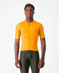 CASTELLI Rövid ujjú kerékpáros mez - ESPRESSO - narancssárga