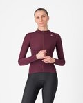 CASTELLI Hosszú ujjú kerékpáros mez - ESPRESSO THERMAL W LS - piros