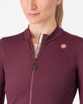 CASTELLI Hosszú ujjú kerékpáros mez - ESPRESSO THERMAL W LS - piros