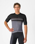 CASTELLI Rövid ujjú kerékpáros mez - SIMBOLO - szürke/fekete