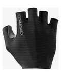 CASTELLI Kerékpáros kesztyű rövid ujjal - ESPRESSO - fekete