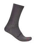 CASTELLI Klasszikus kerékpáros zokni - ESPRESSO 18 - szürke