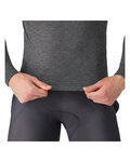CASTELLI Hosszú ujjú kerékpáros póló - MEDIO BASE LAYER - szürke