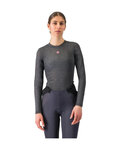 CASTELLI Hosszú ujjú kerékpáros póló - MEDIO BASE LAYER W - szürke