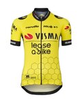 AGU Rövid ujjú kerékpáros mez - REPLICA VISMA | LEASE A BIKE W 2024 - sárga/fekete