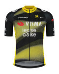RAPIDGEAR Rövid ujjú kerékpáros mez - VISMA TDF25 REPLICA JERSEY - sárga/fekete