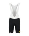 RAPIDGEAR Rövid kerékpáros nadrág kantárral - VISMA TDF25 REPLICA BIBSHORT - fekete