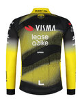 RAPIDGEAR Hosszú ujjú kerékpáros mez nyári - VISMA TDF25 REPLICA JERSEY - sárga/fekete