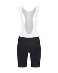 RAPIDGEAR Rövid kerékpáros nadrág kantárral - REPLICA VISMA 2026 - fekete/fehér