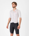 CASTELLI Kerékpáros overall - FREE SANREMO 3 - fehér/fekete