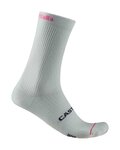 CASTELLI Klasszikus kerékpáros zokni - GIRO LOGO 18 - fehér