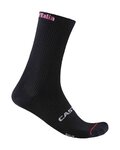 CASTELLI Klasszikus kerékpáros zokni - GIRO LOGO 18 - fekete