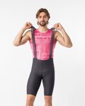 CASTELLI Rövid kerékpáros nadrág kantárral - GIRO TROFEO 2 - szürke