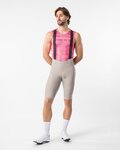 CASTELLI Rövid kerékpáros nadrág kantárral - GIRO TROFEO 2 - bézs