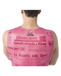 CASTELLI Ujjatlan kerékpáros póló - GAZZETTA DELLO SPORT - rózsaszín