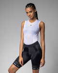 ALÉ Rövid kerékpáros nadrág kantár nélkül - STRADA 2.0 PR-E - fekete/fehér