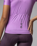 ALÉ Rövid ujjú kerékpáros mez - COLOR BLOCK PRAGMA - lila