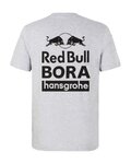 RED BULL Rövid ujjú kerékpáros póló - RED BULL BORA HANSGROHE - szürke