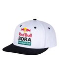 RED BULL Kerékpáros sapka - RED BULL BORA HANSGROHE - fehér/fekete