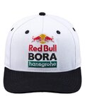 RED BULL Kerékpáros sapka - RED BULL BORA HANSGROHE - fehér/fekete