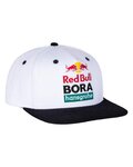 RED BULL Kerékpáros sapka - RED BULL BORA HANSGROHE - fehér/fekete
