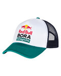 RED BULL Kerékpáros sapka - RED BULL BORA HANSGROHE - fehér/kék/zöld