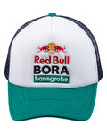 RED BULL Kerékpáros sapka - RED BULL BORA HANSGROHE - fehér/kék/zöld