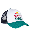 RED BULL Kerékpáros sapka - RED BULL BORA HANSGROHE - fehér/kék/zöld