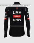 PISSEI Kerékpáros dzseki béléssel - UAE TEAM EMIRATES - XRG 2025 GIACCA PRIMAPELLE OFFICIAL - fekete