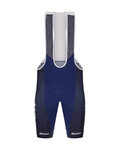 SANTINI Rövid kerékpáros nadrág kantárral - TREK FACTORY RACING 2025 - kék