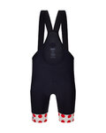 SANTINI Rövid kerékpáros nadrág kantárral - TOUR DE FRANCE - BIB SHORTS - fekete