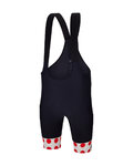 SANTINI Rövid kerékpáros nadrág kantárral - TOUR DE FRANCE - BIB SHORTS - fekete