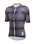 SANTINI Rövid ujjú kerékpáros mez - UCI BARCELONA 1973 - szürke