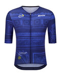 SANTINI Rövid ujjú kerékpáros mez - TDF ARRIVÉE ARC DE TRIOMPHE - kék