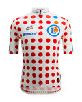 SANTINI Rövid ujjú kerékpáros mez - TOUR DE FRANCE - POLKA DOT JERSEY - színes