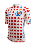 SANTINI Rövid ujjú kerékpáros mez - TOUR DE FRANCE - POLKA DOT JERSEY - színes