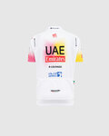 PISSEI Rövid ujjú kerékpáros mez - UAE TEAM EMIRATES REPLICA - GIRO + TOUR 24 JR - fehér/rózsaszín/sárga