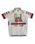 PISSEI Rövid ujjú kerékpáros mez - UAE TEAM EMIRATES 2024 CHAMPION SLOVENIA REPLICA JR - fehér