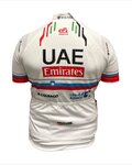 PISSEI Rövid ujjú kerékpáros mez - UAE TEAM EMIRATES 2024 CHAMPION SLOVENIA REPLICA JR - fehér