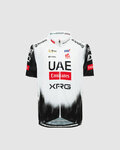PISSEI Rövid ujjú kerékpáros mez - UAE TEAM EMIRATES 2025 REPLICA JR - fehér/fekete