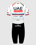 PISSEI Kerékpáros overall - UAE TEAM EMIRATES 2024 SLOVENIA CHAMPION - fehér/fekete