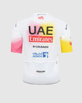 PISSEI Rövid ujjú kerékpáros mez - UAE TEAM EMIRATES REPLICA - GIRO + TOUR 24 - fehér/rózsaszín/sárga