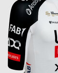 PISSEI Rövid ujjú kerékpáros mez - UAE TEAM EMIRATES - XRG 2026 REPLICA - fehér/fekete/piros