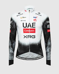 PISSEI Hosszú ujjú kerékpáros mez - UAE TEAM EMIRATES - XRG 2025 REPLICA - fehér/fekete