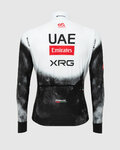 PISSEI Hosszú ujjú kerékpáros mez - UAE TEAM EMIRATES - XRG 2025 REPLICA - fehér/fekete