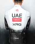 PISSEI Hosszú ujjú kerékpáros mez - UAE TEAM EMIRATES - XRG 2025 REPLICA - fehér/fekete