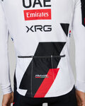 PISSEI Hosszú ujjú kerékpáros mez nyári - UAE TEAM EMIRATES - XRG 2026 REPLICA - fehér/piros/fekete