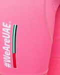 PISSEI Rövid kerékpáros nadrág kantárral - UAE TEAM EMIRATES 2024 REPLICA SANREMO - GIRO 24 - rózsaszín