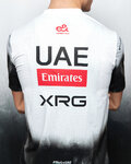 PISSEI Rövid ujjú kerékpáros póló - UAE TEAM EMIRATES 2025  - fehér/fekete